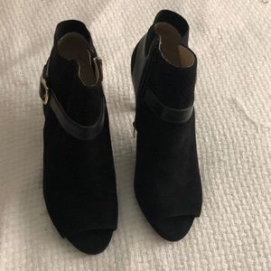 Black Marc Fisher suede booties